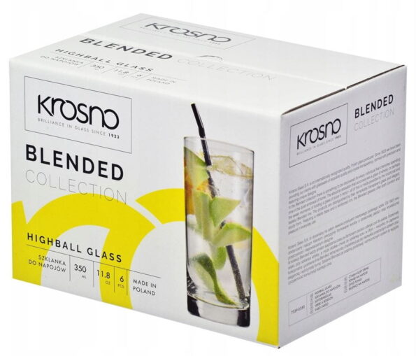 KROSNO Blended Szklanki longdrink 350ml