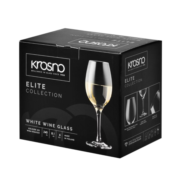 KROSNO Elite Kieliszek do wina białego 240ml