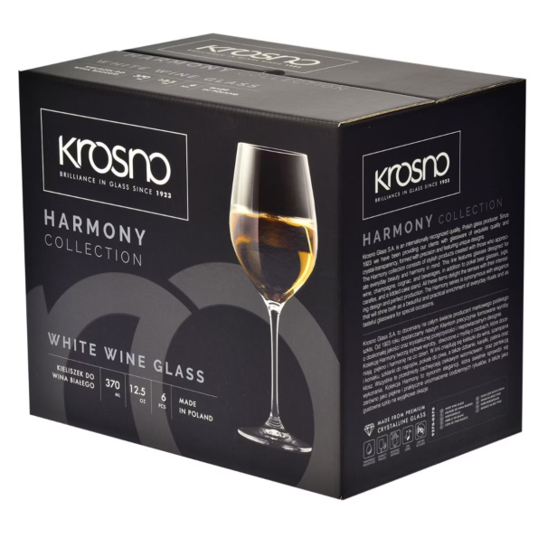 KROSNO Harmony Kieliszki do wina białego 370ml