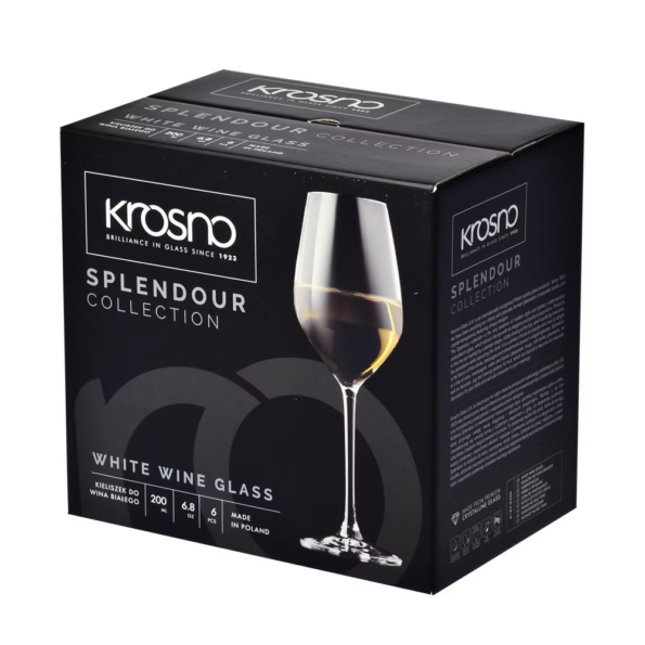 KROSNO Splendour Kieliszki do wina białego 200ml