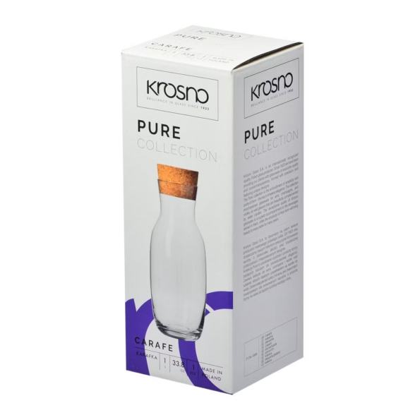 Krosno Pure Karafka z korkiem naturalnym 1000ml