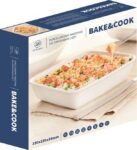 Lubiana pojemnik do zapiekania kwadratowy 230mm biały