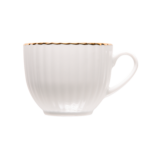Lubiana Daisy Komplet filiżanka ze spodkiem 100ml/120 mm złota linia