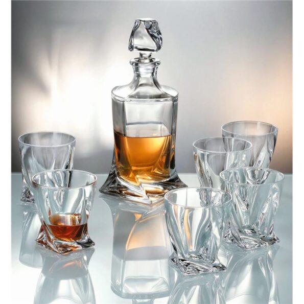 BOHEMIA QUADRO Prestige karafka do whisky 770ml
