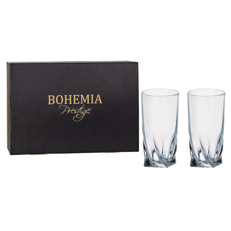 BOHEMIA PRESTIGE QUADRO SZKLANKA LONG 350ML 6SZT BOHEMIA PRESTIGE QUADRO SZKLANKA LONG 350ML 6SZT