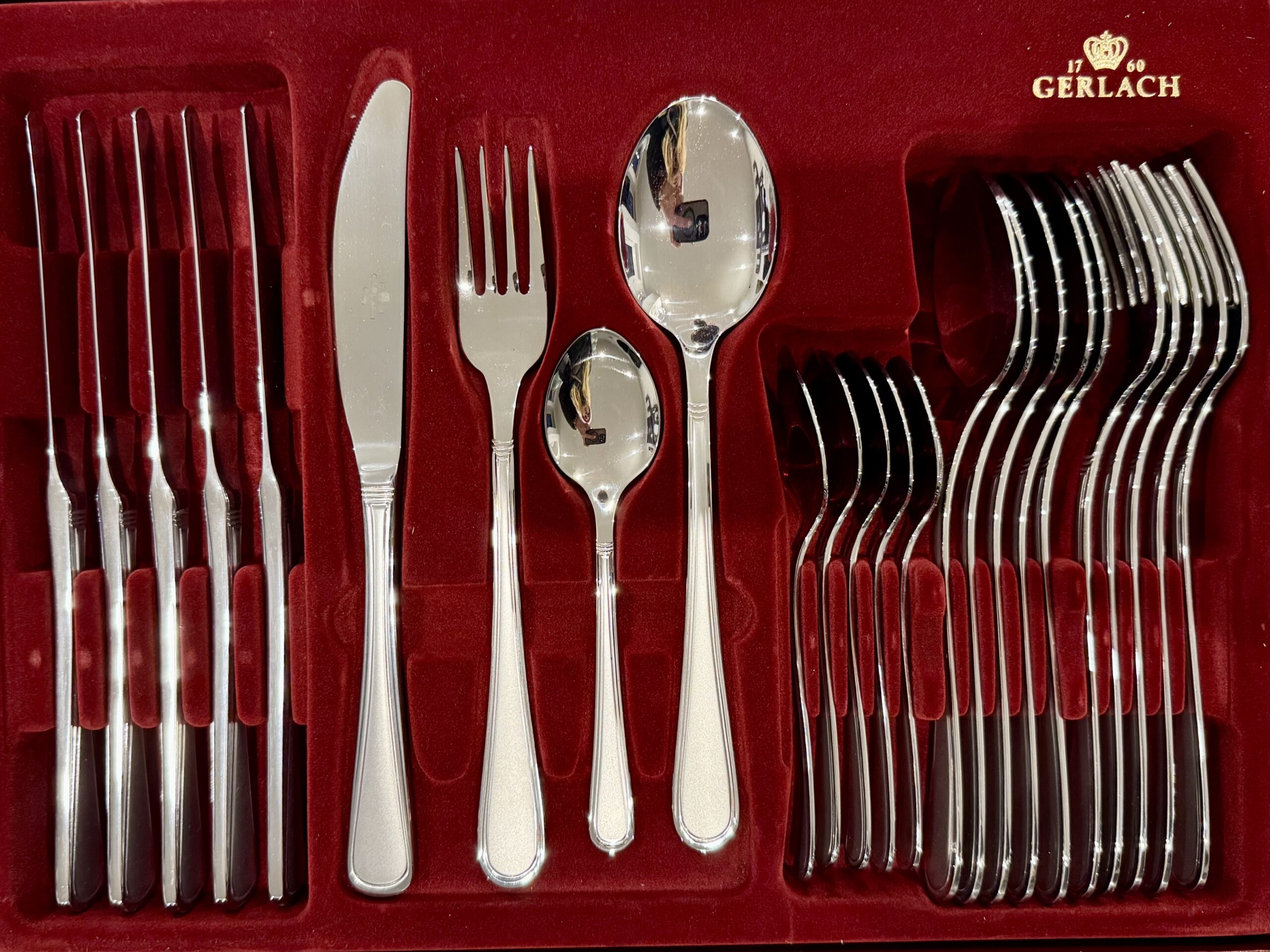 GERLACH Antica Matowy Zestaw sztućców 24 szt GERLACH Antica Matowy Zestaw sztućców 24 szt