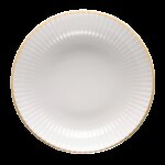 Lubiana Daisy talerz głęboki 220mm złota linia