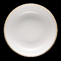 Lubiana Daisy talerz głęboki 220mm złota linia