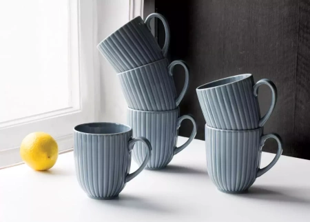 Prywatne: Lubiana Daisy Zestaw 6 kubków 350 ml Daisy Szaroniebieski Prywatne: Lubiana Daisy Zestaw 6 kubków 350 ml Daisy Szaroniebieski