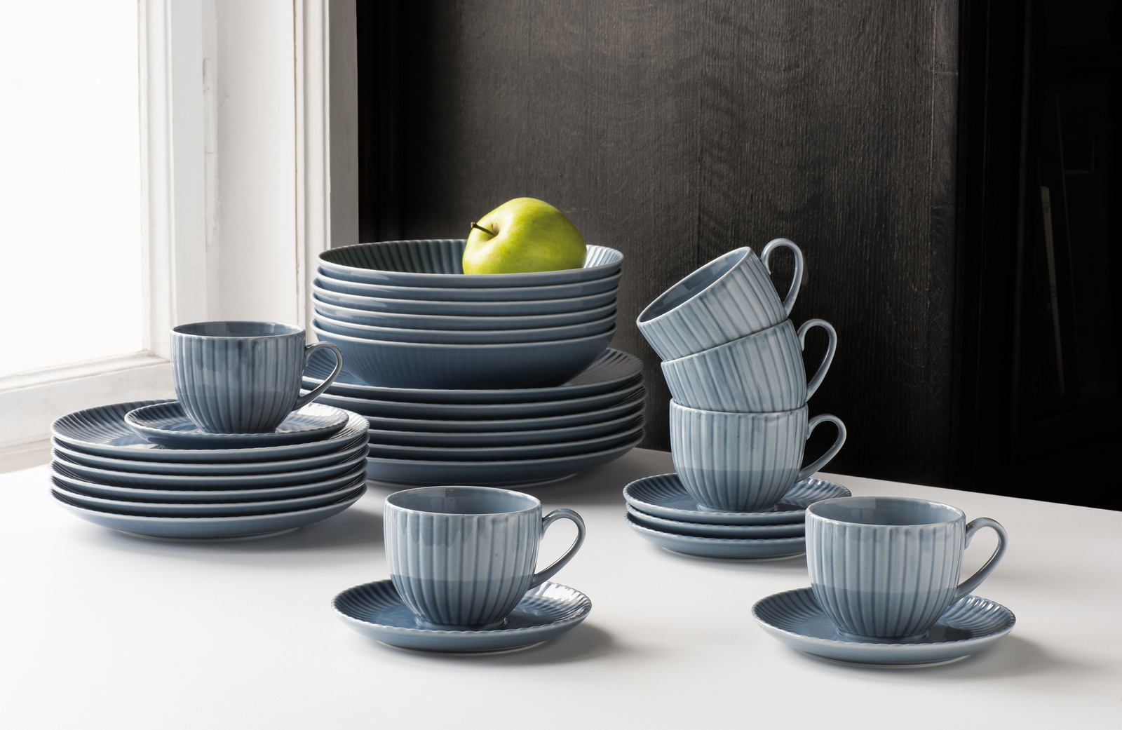 Prywatne: Lubiana Daisy komplet filiżanka 200ml spodek 14,5cm SEASIDE Szaroniebieski Prywatne: Lubiana Daisy komplet filiżanka 200ml spodek 14,5cm SEASIDE Szaroniebieski